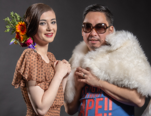 Test shot, Paige and Michael. 